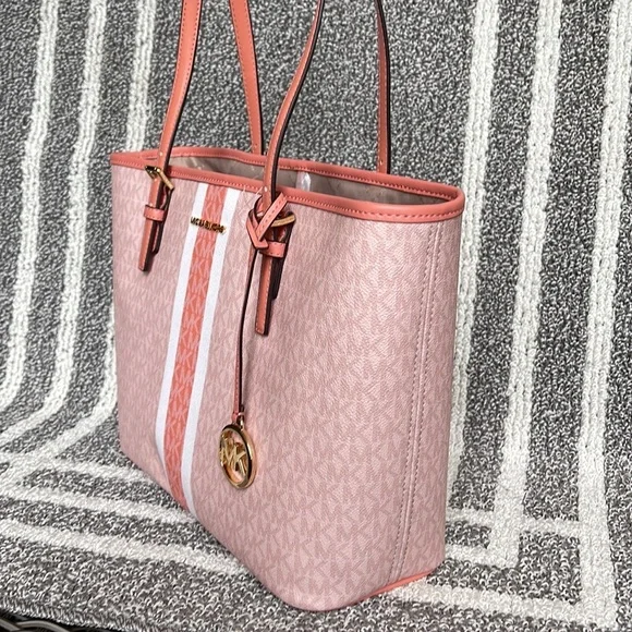 Michael Kors Jet Set Travel Medium Carryall Sherbert Multi - Picture 6 of 16